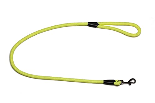 Führleine - Seilleine mit Handschlaufe Basic Ø10mm, 27 Farben, 7 Längen (1,00 m, fluorgelb) von Lallebroe