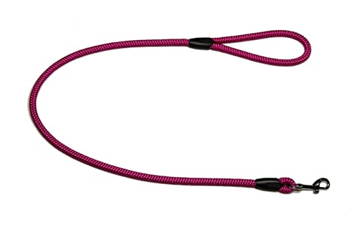 Führleine - Seilleine mit Handschlaufe Basic Ø10mm, 27 Farben, 7 Längen (1,00 m, pink) von Lallebroe