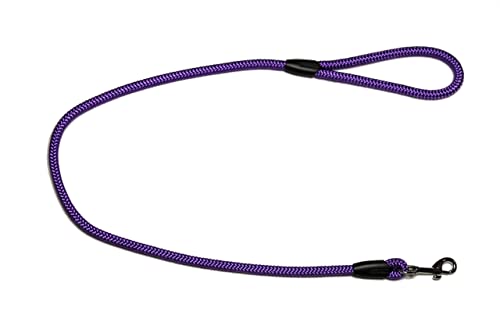 Führleine - Seilleine mit Handschlaufe Basic Ø10mm, 27 Farben, 7 Längen (1,00 m, violett) von Lallebroe
