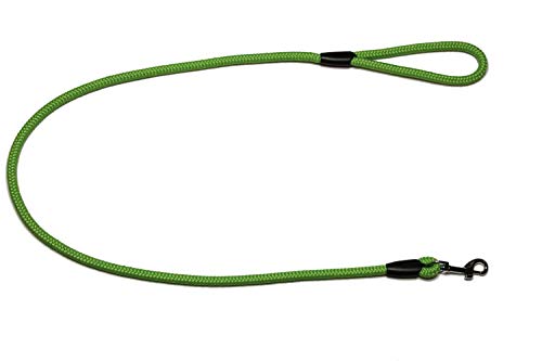 Führleine - Seilleine mit Handschlaufe Basic Ø10mm, 27 Farben, 7 Längen (1,20 m, Kiwi) von Lallebroe