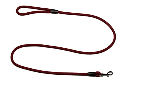 Führleine - Seilleine mit Handschlaufe Basic Ø10mm, 27 Farben, 7 Längen (1,55 m, Bordeaux) von Lallebroe