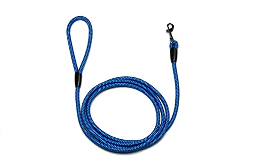 Führleine - Seilleine mit Handschlaufe Basic Ø10mm, 27 Farben, 7 Längen (2,00 m, blau) von Lallebroe