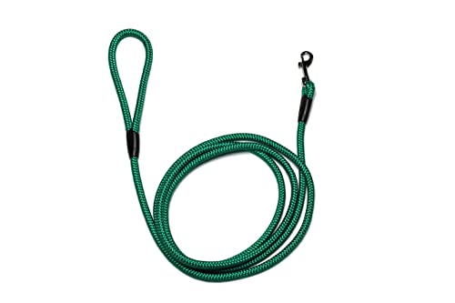 Führleine - Seilleine mit Handschlaufe Basic Ø10mm, 27 Farben, 7 Längen (3,00 m, grün) von Lallebroe