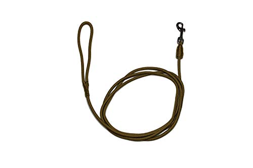 Führleine - Seilleine mit Handschlaufe Pro Mini Ø6mm - für kleine Hunde, 27 Farben, 6 Längen (2,00m, Gold) von Lallebroe