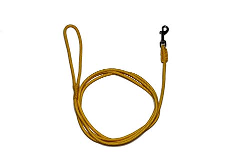 Führleine - Seilleine mit Handschlaufe Pro Mini Ø6mm - für kleine Hunde, 27 Farben, 6 Längen (2,50m, kanariengelb) von Lallebroe