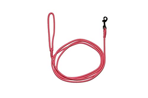 Führleine - Seilleine mit Handschlaufe Pro Mini Ø6mm - für kleine Hunde, 27 Farben, 6 Längen (2,50m, rosa) von Lallebroe