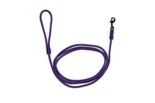 Führleine - Seilleine mit Handschlaufe Pro Mini Ø6mm - für kleine Hunde, 27 Farben, 6 Längen (3,00m, violett) von Lallebroe