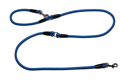 Lallebroe Führleine - Seilleine verstellbar Basic Ø10mm, 27 Farben, 3 Längen (blau, 2,00m) von Lallebroe
