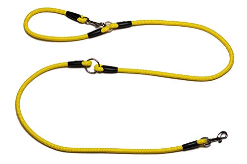 Lallebroe Führleine - Seilleine verstellbar Basic Ø10mm, 27 Farben, 3 Längen (gelb, 2,50m) von Lallebroe