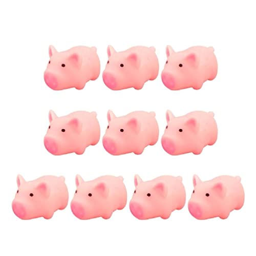 10 stücke Haustier Spielzeug Rosa Schwein Squeeze Quietschen Sound Weiche Mini Spielzeug Kauen Interaktive Spiele Training Lustige Spielzeug Pet Supplies Fidgets Spielzeug Geburtstag Fidgets Spielzeug von Lamala