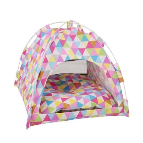 Einfache Sommer Tipi Für Haustier Haus Indoor Halb Geschlossene Zelt Tipi Für Kleine Tiere Kühlkissen Pad Tragbare von Lamala
