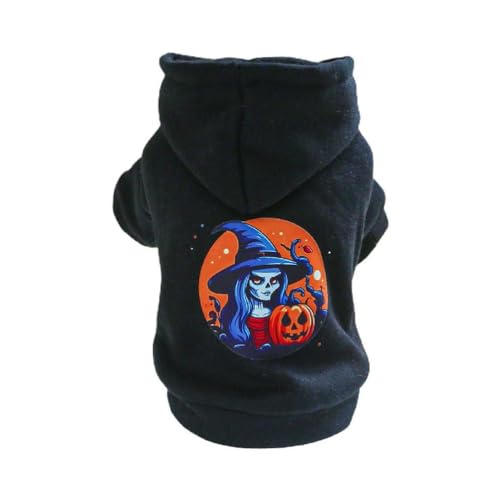 Hunde Hoodie Kleidung Haustier 2Leg Sweatshirt Welpen Kostüm Mode Halloween Kostüm Hoody Print Pullover Welpen Party Anzug Haustier Hoodie Hundekleidung Katze Kleidung von Lamala