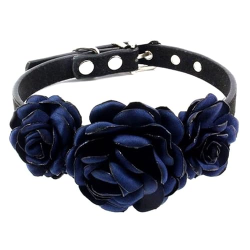 Hundehalsband Für Hündinnen Hunde Katzen Floral Dekorationen Rose Pet Blume Halsbänder Halsketten Mit Metallschnalle Keine Blume Floral Katze Hund Halsbänder Nein Mit Blume Für Mädchen Katzen von Lamala