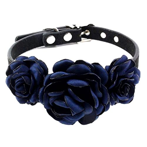 Hundehalsband Für Hündinnen Hunde Katzen Floral Dekorationen Rose Pet Blume Halsbänder Halsketten Mit Metallschnalle Keine Blume Floral Katze Hund Halsbänder Nein Mit Blume Für Mädchen Katzen von Lamala