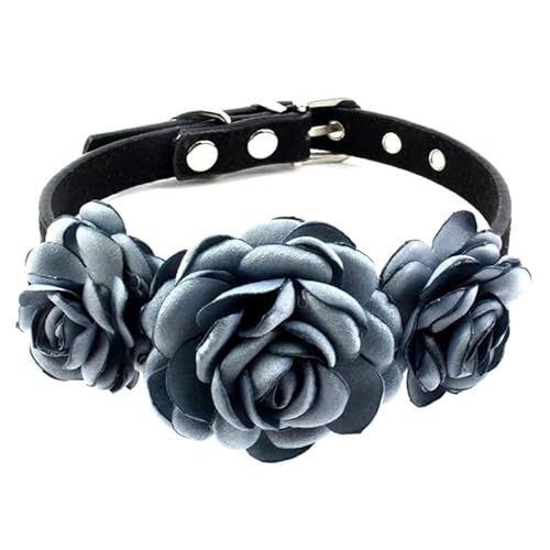 Hundehalsband Für Hündinnen Hunde Katzen Floral Dekorationen Rose Pet Blume Halsbänder Halsketten Mit Metallschnalle Keine Blume Floral Katze Hund Halsbänder Nein Mit Blume Für Mädchen Katzen von Lamala