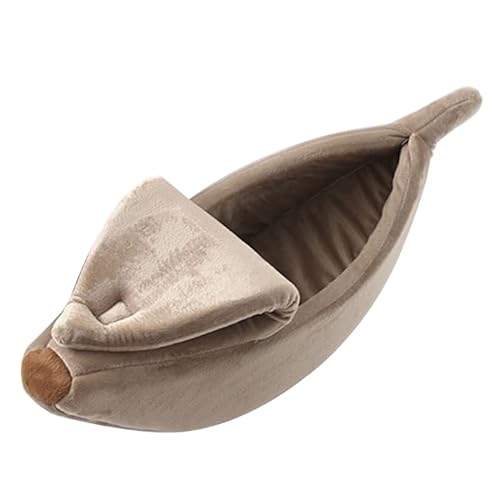 Warm Cats Cave Bed for Indoor Cats Cute Banana Shape Self-Warming Beds Calm House for Rabbit Small Breeds Dogs self warming cats beds cave tent for indoor cats warm cats bed house small von Lamala