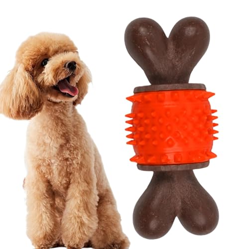 Lambo Beißspielzeug für Hunde - Kauspielzeug für Welpen, leicht und langlebig,Welpenspielzeug zur Zahnreinigung, Hundeknochenspielzeug für große Hunderassen, mittelgroße Hunderassen von Lambo