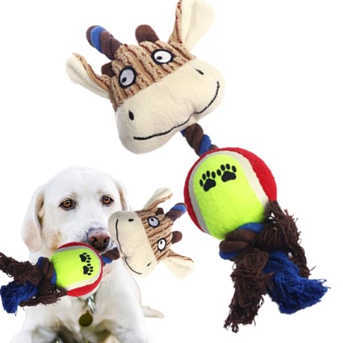Lambo Beißspielzeug für Welpen | Haustierspielzeug aus Cord | Mit interaktivem Hundekauspielzeug aus Tennisbaumwolle und Seil, Hundekaupuppe zur Linderung von Zahnungsbeschwerden von Lambo