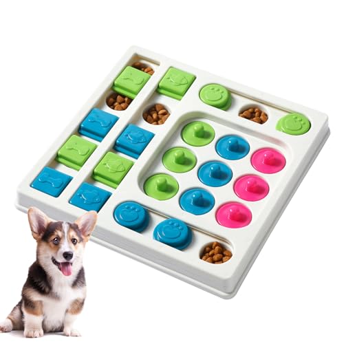 Lambo Hunde-Puzzle-Spielzeug | Slow-Eating-Napf für Welpen,Hundefutter-Puzzle-Futterspielzeug für IQ-Training und geistige Bereicherung. Hundeleckerli-Puzzle für kleine, mittelgroße und große Hunde von Lambo