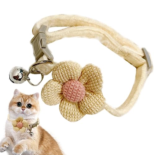 Lambo Katzenhalsband mit Blume | Zartes Katzenhalsband mit Halsband, Blumen-Katzenhalsband, Glocke, für Haustiere, Mädchen, Katzen Lambo Katzenhalsband mit Blume | Zartes Katzenhalsband mit Halsband, Blumen-Katzenhalsband, Glocke, für Haustiere, Mädchen, Katzen von Lambo