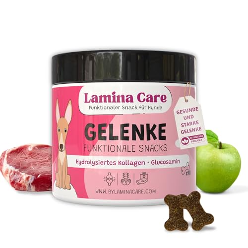Lamina Care - Hundesnacks mit Grünlippmuschel Pulver zur Gelenkstärkung und Vorbeugung von Arthrose, Natürliche Snacks mit Kollagen & Omega 3 als Schmerzmittel für Hunde (270g) von Lamina Care