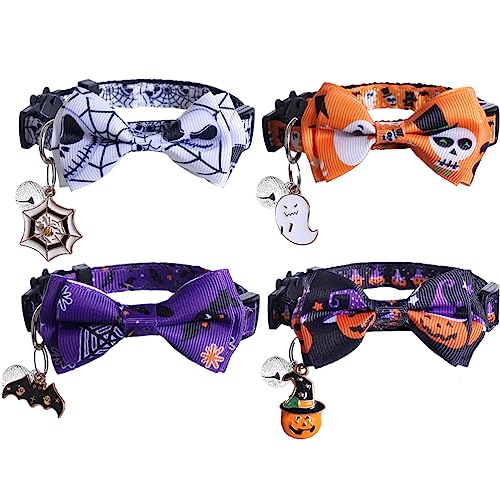 Halloween-Katzenhalsband, mit niedlicher Fliege und Glöckchen, verstellbar Halloween-Katzenhalsband, mit niedlicher Fliege und Glöckchen, verstellbar von Lamphyface