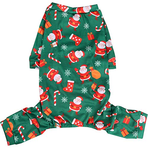Lamphyface Weihnachts-Hunde-Pyjama, Kleidung, Haustierkostüm, Bekleidung für Weihnachten, Mantel von Lamphyface