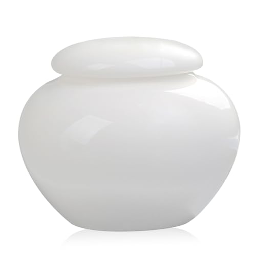 Lamppdcor Asche Urnen 1000ml Keramik weiße Urne, Einäscherung Urnen für menschliche Asche, 5, 9 x 5, 1 Zoll Gedenkstier Urne, Einäscherung für Lamppdcor Asche Urnen 1000ml Keramik weiße Urne, Einäscherung Urnen für menschliche Asche, 5, 9 x 5, 1 Zoll Gedenkstier Urne, Einäscherung für von Lamppdcor