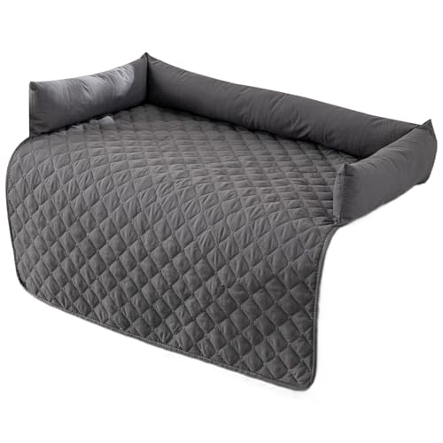 Lamppdcor Hundebett für Couch 47 x 30 Zoll Couch Hundebett 3-seitig 3-Seiten-Hundematte für wasserdicht Bett für Hunde von Lamppdcor