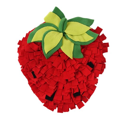 Lamppdcor Snuffle Matte 18x14 in Nicht -Slip -Erdbeerhund Sniffing Matte Safe Interactive Stress Relief Bunny Futtermatte, Snuffle für Welpen Lamppdcor Snuffle Matte 18x14 in Nicht -Slip -Erdbeerhund Sniffing Matte Safe Interactive Stress Relief Bunny Futtermatte, Snuffle für Welpen von Lamppdcor