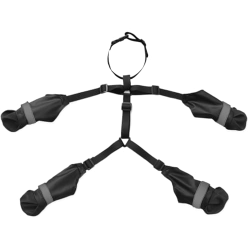 Lamppdcor wasserdichte Hundeschuhe Anti-Rutschhund-Schuhe reflektierende Hundefälle und Pfotenschutz mit verstellbaren Straps Hundestiefel für heißes Pflaster, Wandern, Regen- und Schneetage, s Lamppdcor wasserdichte Hundeschuhe Anti-Rutschhund-Schuhe reflektierende Hundefälle und Pfotenschutz mit verstellbaren Straps Hundestiefel für heißes Pflaster, Wandern, Regen- und Schneetage, s von Lamppdcor