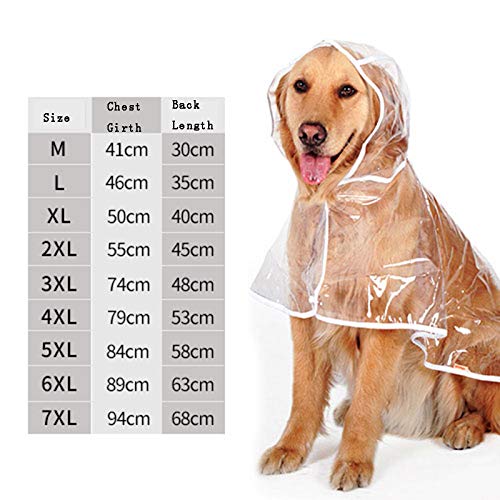 Wasserdichter Regenmantel für große und mittelgroße Hunde für Golden Retriever Husky Samojeed Regenmantel von Lamzoom