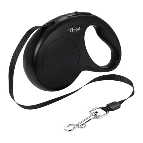 Lancardo Hundeleine Automatisch Einziehbare Leine mit 360° Anti Verwicklungs Flexibel für Training Spaziergänge für Kleine Mittelgroße Hunde Schwarz 5 Meter Lancardo Hundeleine Automatisch Einziehbare Leine mit 360° Anti Verwicklungs Flexibel für Training Spaziergänge für Kleine Mittelgroße Hunde Schwarz 5 Meter von Lancardo
