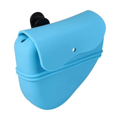 Lancardo Leckerli Tasche aus Silikon für Hunde – Kleine Trainingstasche Tragbare Leckerli Tasche für Hunde an der Leine mit Magnetverschluss und Hüftclip blau von Lancardo
