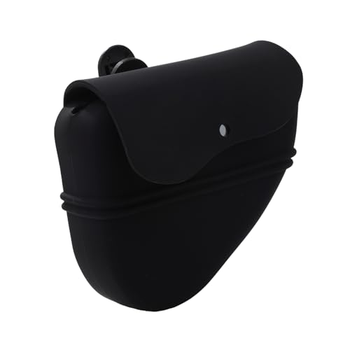 Lancardo Leckerli-Tasche aus Silikon für Hunde – Kleine Trainingstasche Tragbare Leckerli Tasche für Hunde an der Leine mit Magnetverschluss und Hüftclip schwarz von Lancardo