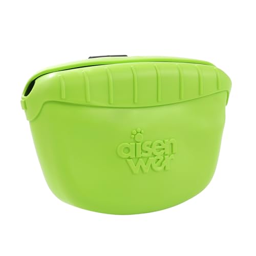Lancardo Leckerli-Tasche für Hunde Kleine Trainingstasche Tragbare Leckerli Tasche für Hunde Großes tragbares Futtertasche Snacktasche für Haustiere Tierbedarf für den Außenbereich grün von Lancardo
