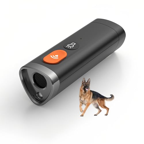 Lancoon Handheld Ultraschall Hund Repeller mit Flashlight Modus Bellen Stopper Wiederaufladbar Lang Anhaltende Verhaltenstraining Einfach zu Verwenden für Hunde Indoor Outdoor von Lancoon