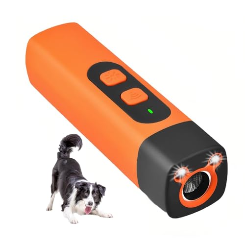 Lancoon Ultraschall Antibell Gerät mit 3 Einstellbaren Frequenzen LED-Taschenlampe Bellen Stopper Wiederaufladbare Verhaltenstraining Portable für Hunde Haustiere Indoor Outdoor von Lancoon