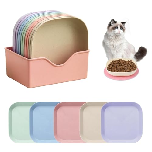 10 Stück Katzennapf mit Basis, Katzennapf Flach, Bunt Katzenfutter Napfset, Futternapf Katze, Katzenfressnapf, Fressnapf Katze Futternapf, Katzenschüssel Katzen, Katzennäpfe, Katzenteller 10 Stück Katzennapf mit Basis, Katzennapf Flach, Bunt Katzenfutter Napfset, Futternapf Katze, Katzenfressnapf, Fressnapf Katze Futternapf, Katzenschüssel Katzen, Katzennäpfe, Katzenteller von LandReCol