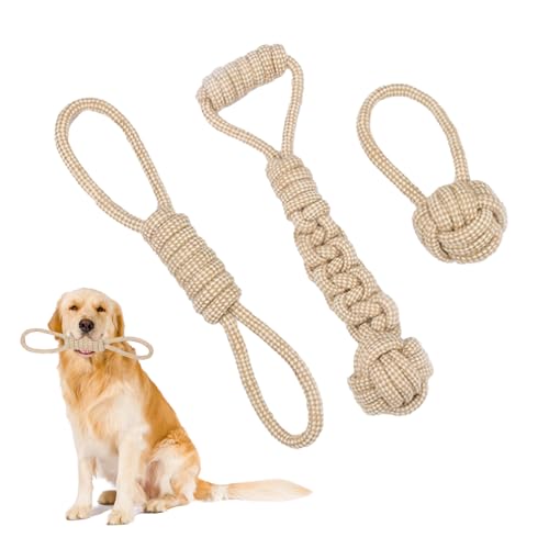 Unzerstörbar Hundespielzeug, Zerrspielzeug Hund, Kauspielzeug Hund, 3er Set Mit Verschiedenen Designs, Ideal Für Große Hunde, Langlebig Und Sicher Unzerstörbar Hundespielzeug, Zerrspielzeug Hund, Kauspielzeug Hund, 3er Set Mit Verschiedenen Designs, Ideal Für Große Hunde, Langlebig Und Sicher von LandReCol