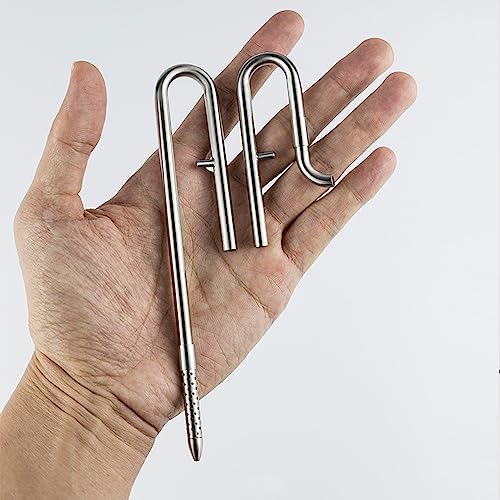 LANDEN 304 Edelstahl Lilienrohre mit Klemmen für randloses Glasaquarium, Zu- und Abfluss-Set (Rohrdurchmesser 6 mm) von Landen