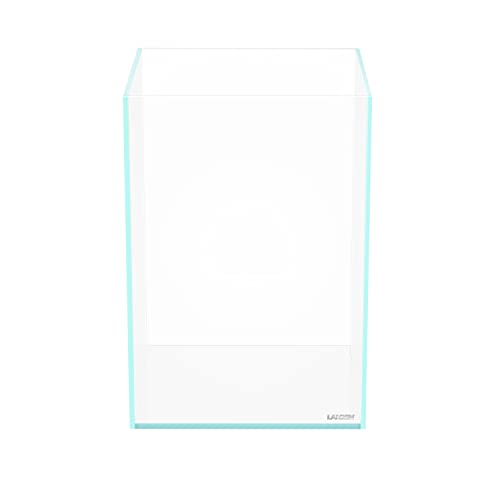 LANEDN Hohes Aquarium, randlos, niedriges Eisentank, 25 x 25 x 36 cm, kleines Aquarium, vertikaler Aquascape Tank, schwarze Nivelliermatte im Lieferumfang enthalten von Landen