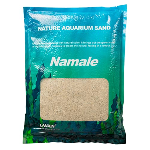Landen Aquarium Sand, Super Natural for Aquarium Landscaping, Cosmetic Sand, Fine Grain Natural Color Sand for Freshwater, Saltwater or Blackwater Biotope Tank (2Lx1pk(7lbs)) von Landen