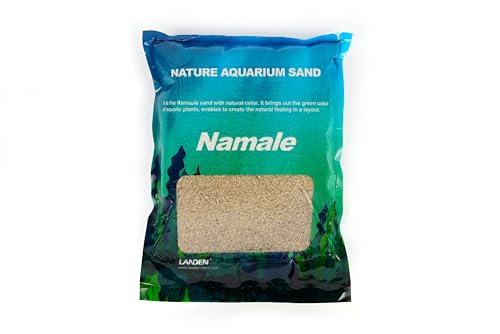 Landen Namale Aquarium Sand 11 lbs(3L), Super Natural for Aquarium Landscaping, Cosmetic Sand for Plant Tank, Fine Grain Natural Color River Sand for Freshwater or Blackwater Biotope Tank von Landen