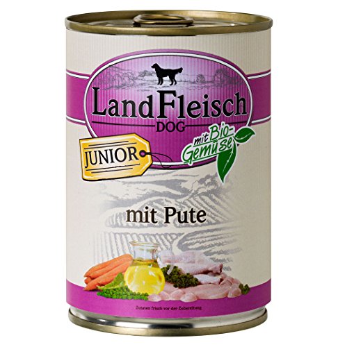 LandFleisch | Junior Pute mit Frisch-Gemüse | 12 x 400 g von Landfleisch