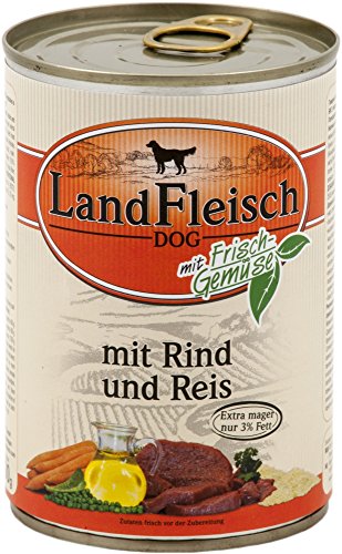 LandFleisch | Pur Rind & Reis extra mager | 12 x 400 g von Landfleisch