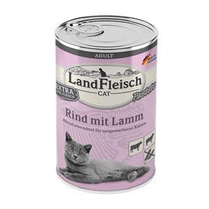 Landfleisch Cat Adult Pastete Rind & Lamm 400 g - Sie erhalten 6 Packung/en; Packungsinhalt 400 g von Landfleisch