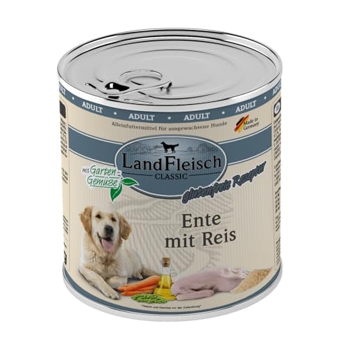 Landfleisch Dog Classic Ente mit Reis & Gartengemüse | 6X 800g Landfleisch Dog Classic Ente mit Reis & Gartengemüse | 6X 800g von Landfleisch