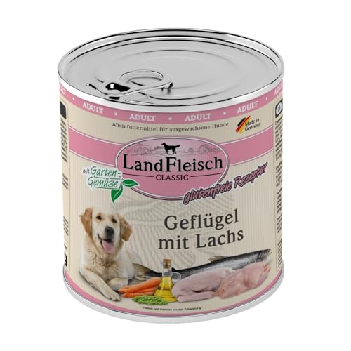 Landfleisch Geflügel mit Lachs & Gartengemüse | 6X 800g Landfleisch Geflügel mit Lachs & Gartengemüse | 6X 800g von Landfleisch