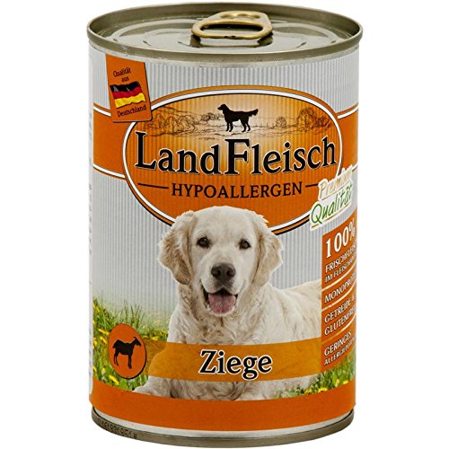 Landfleisch Hypoallergen Ziege | 12x 400g Hundefutter von Landfleisch
